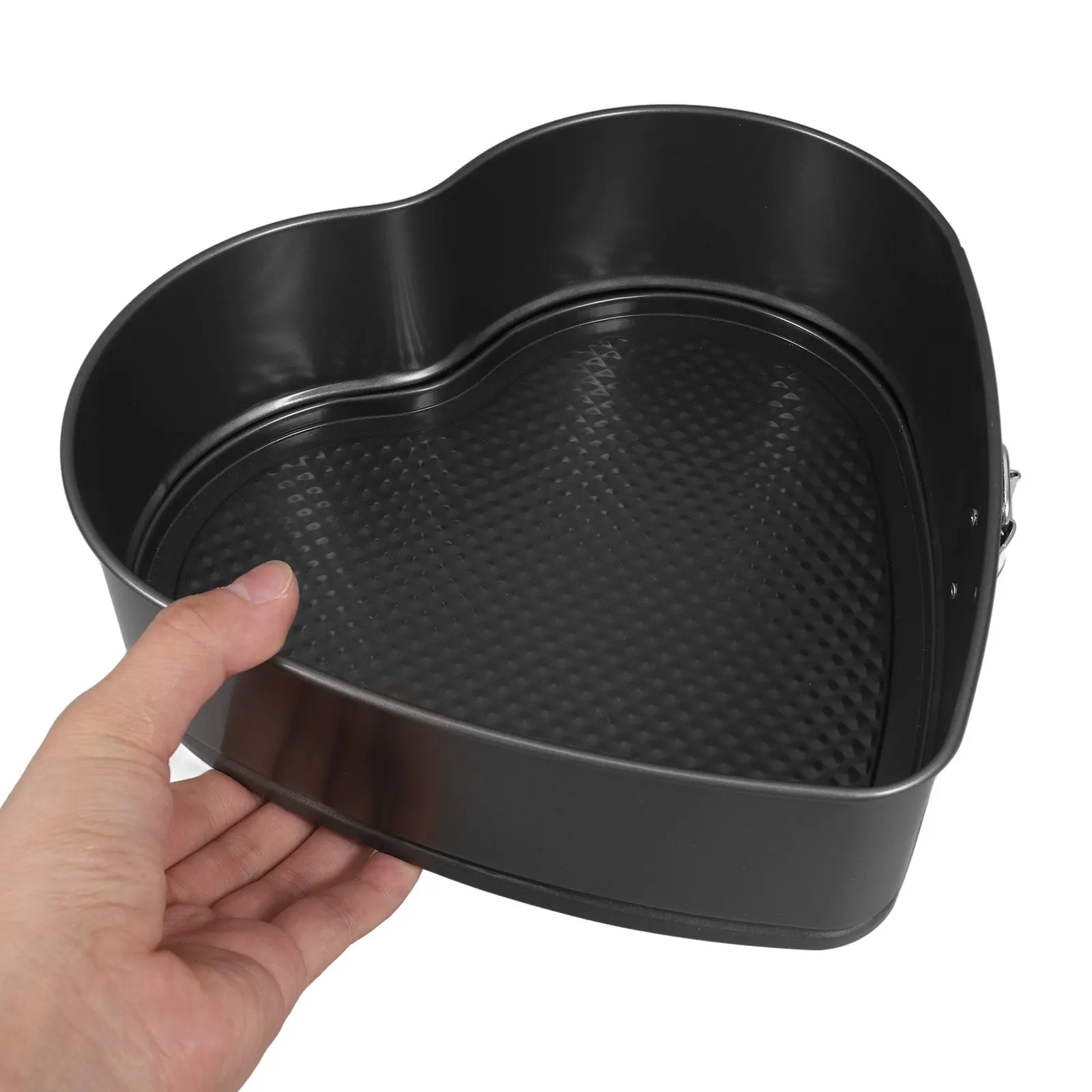 Heart Shaped Carbon Steel Nonstick Springform Cake Mold Baking Pan for Cheesecakes Desserts Home Bakery High Heat Resistance