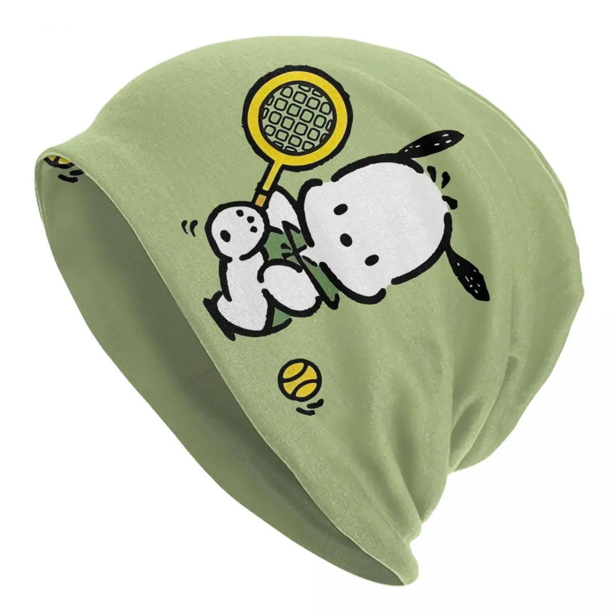 

Шапка-бини Pochacco на заказ, зимняя теплая шапка унисекс, Homme, вязаные шапки, модные уличные шапки Kawaii Skullies, шапки для мужчин и женщин