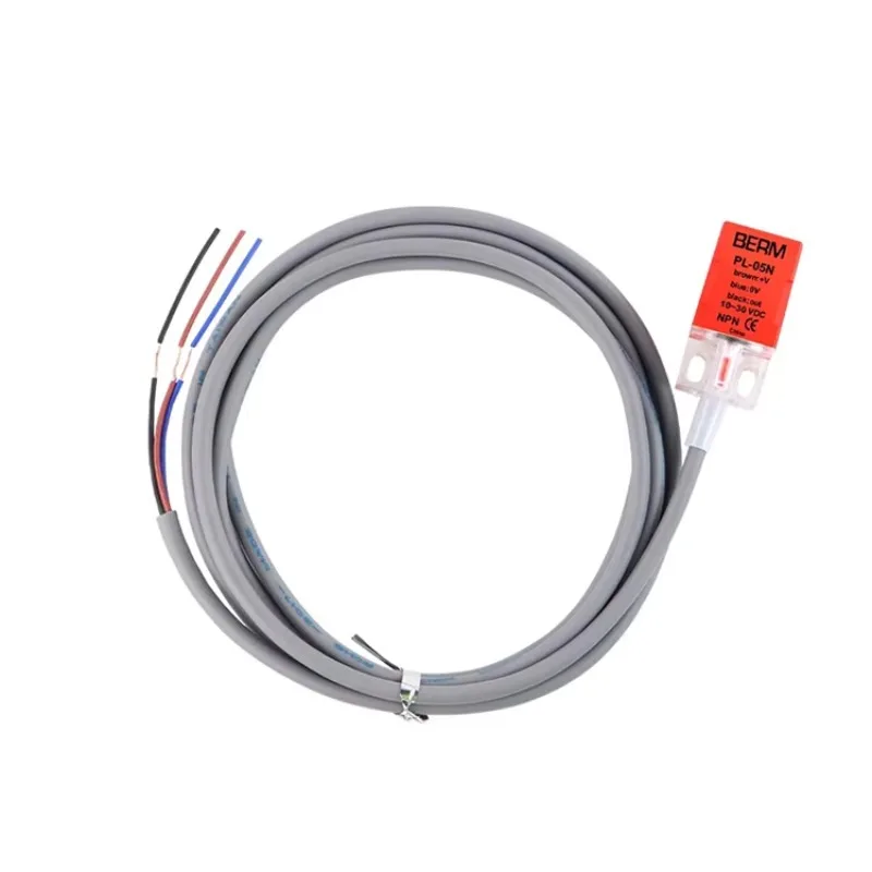 Square Proximity Switch Three-wire 24V Limit Switch Cylinder Waterproof High-temperature Resistant Metal Induction Sensor QL-05N