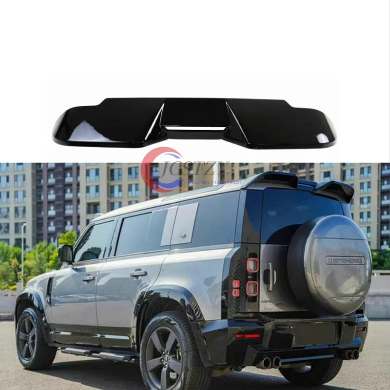 تصميم جديد لسيارة لاند روفر ديفندر 90/110 2020-2024 جودة عالية ABS جناح سقف السيارة سبويلر لامع أسود أو ألياف الكربون المظهر