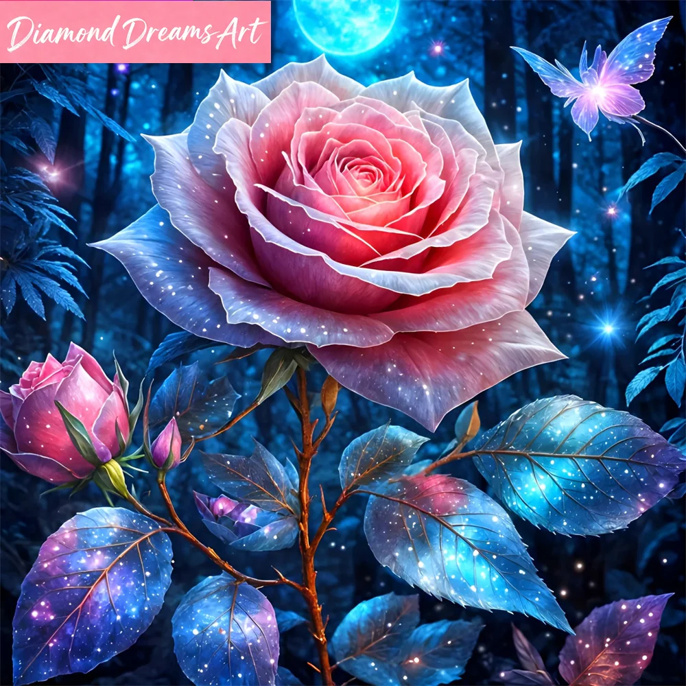 5D DIY Diamant-Stickerei Blumenmuster für Erwachsene Anfänger Diamant-Mosaik Neuerscheinung Dekoration für Zuhause
