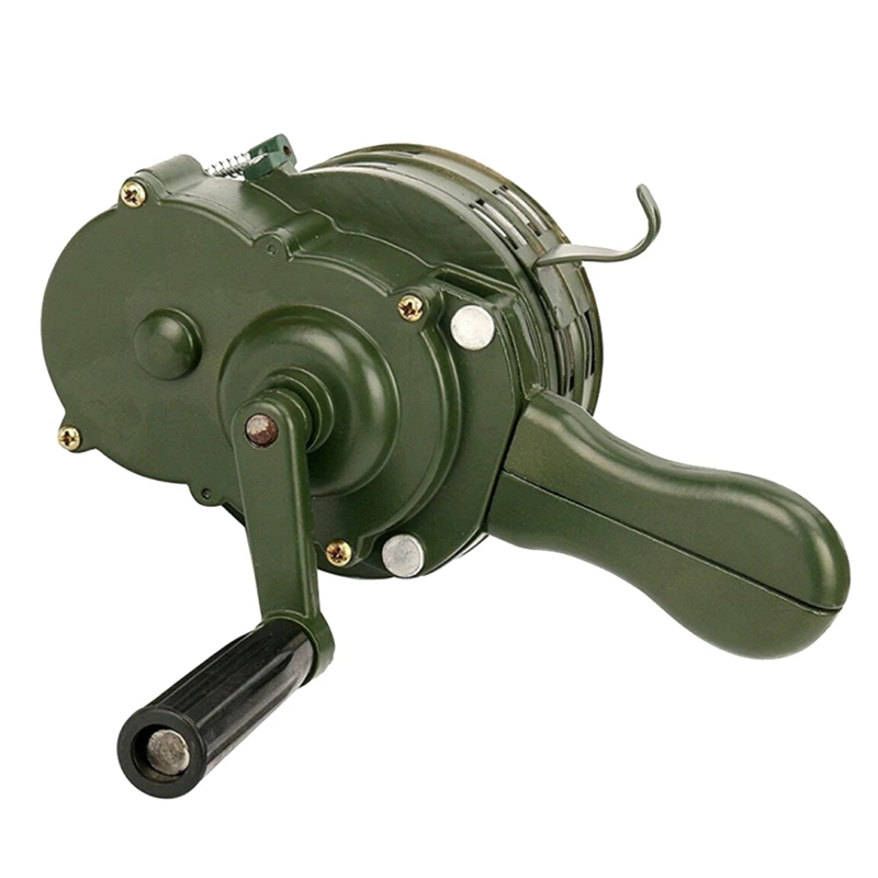 Emergency Hand Crank Siren Horn 110DB Manual Operated Warning School Shopping Fire Air Raid Safety Alarm System Parts