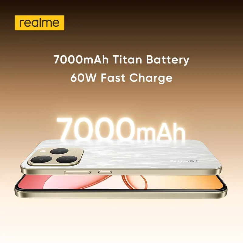 [النسخة الروسية] هاتف ذكي Realme 15T 5G كاميرات AI أمامية وخلفية بدقة 50 ميجابكسل وبطارية 7000 مللي أمبير في الساعة 4000nit 4R Comfort + AMOLED Display IP69