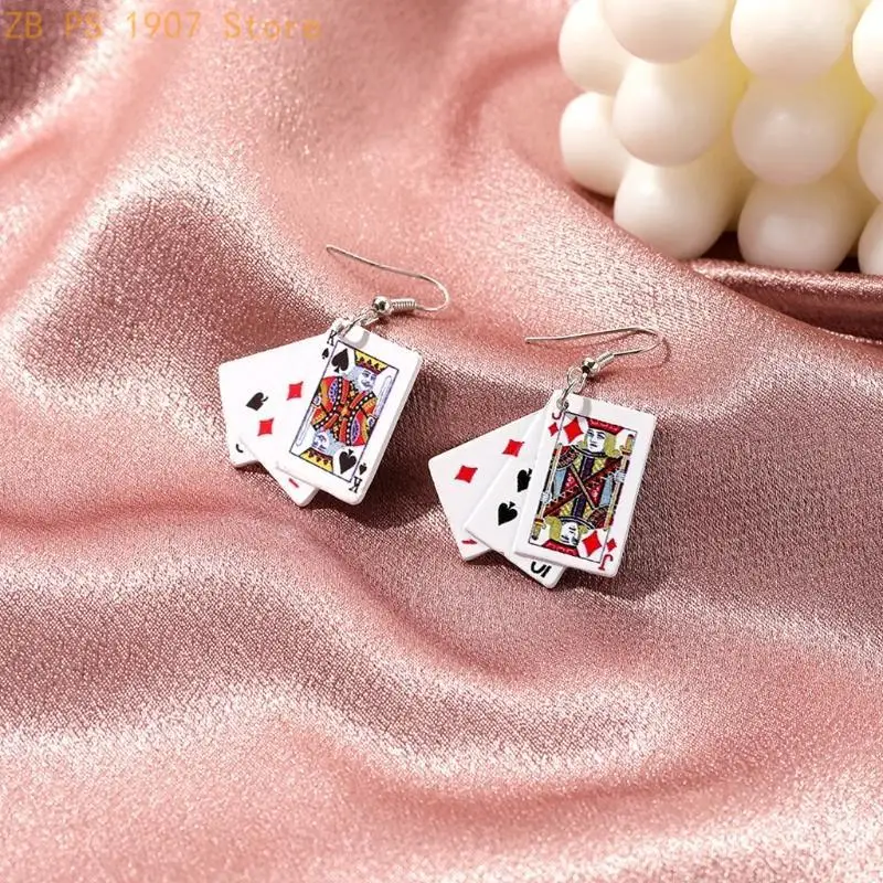 Retro Simple Women Eardrop New CARDS Earrings Cool Personality Generous Earrings 55KA