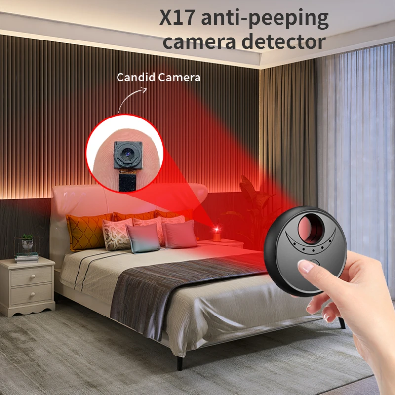 Detektor kamera anti-intip inframerah, portabel dan dapat diandalkan untuk penggunaan pribadi dan profesional X17