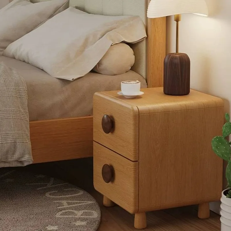 Yellow Nordic High Nightstands Designer Look Beautifylife Wooden Bedside Tables Storage Narrow Mesita De Noche Furniture Home
