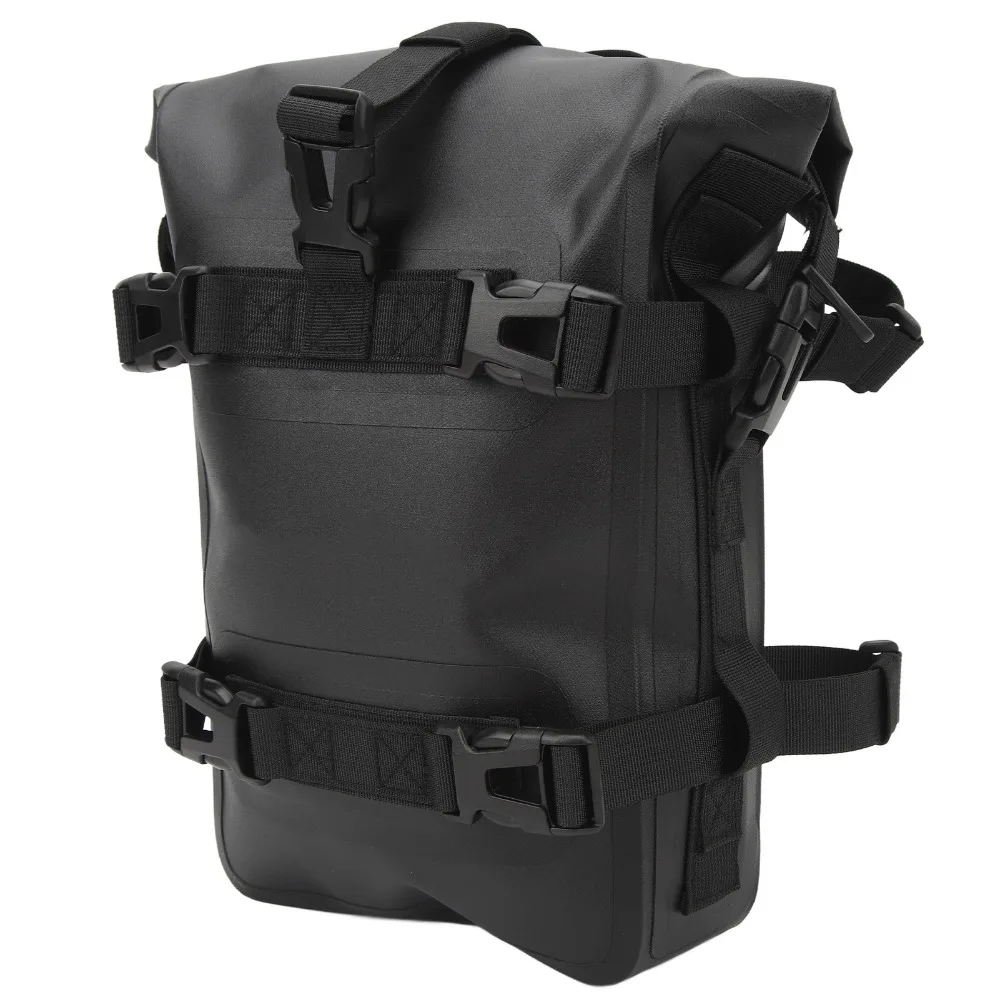 

Waterproof Motorcycle Crash Bar Bag Quick Release Multiple Fixation Motorcycle Tail Bag Easy Installation Portable
