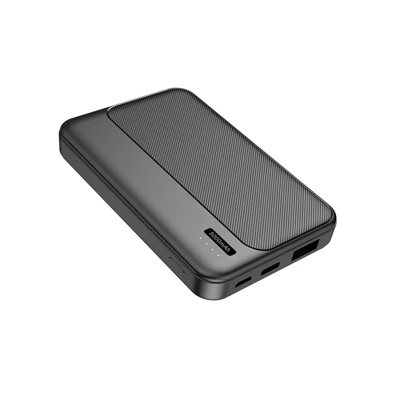 Power Bank 5000mAh External Battery Thin design Portable Powerbank 2.4A FAST Charging  Eco-friend match EU CE Rohs Reach