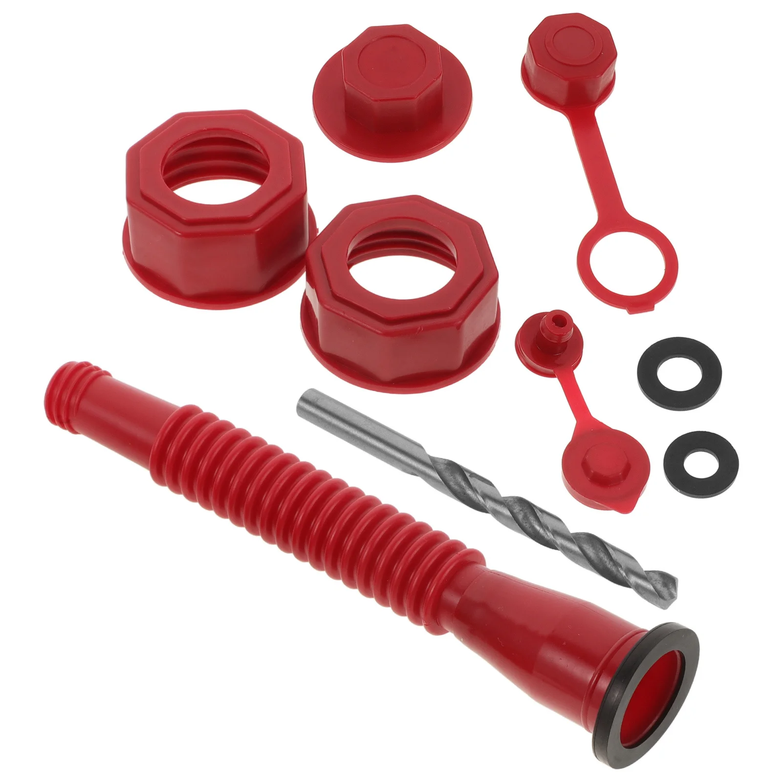 

1Set Hexagonal Anti Slip Nut Caps Gas Can Spout Replacement Self Service Refueling Plug Fuel Pipe Protector Gas Container Sprout