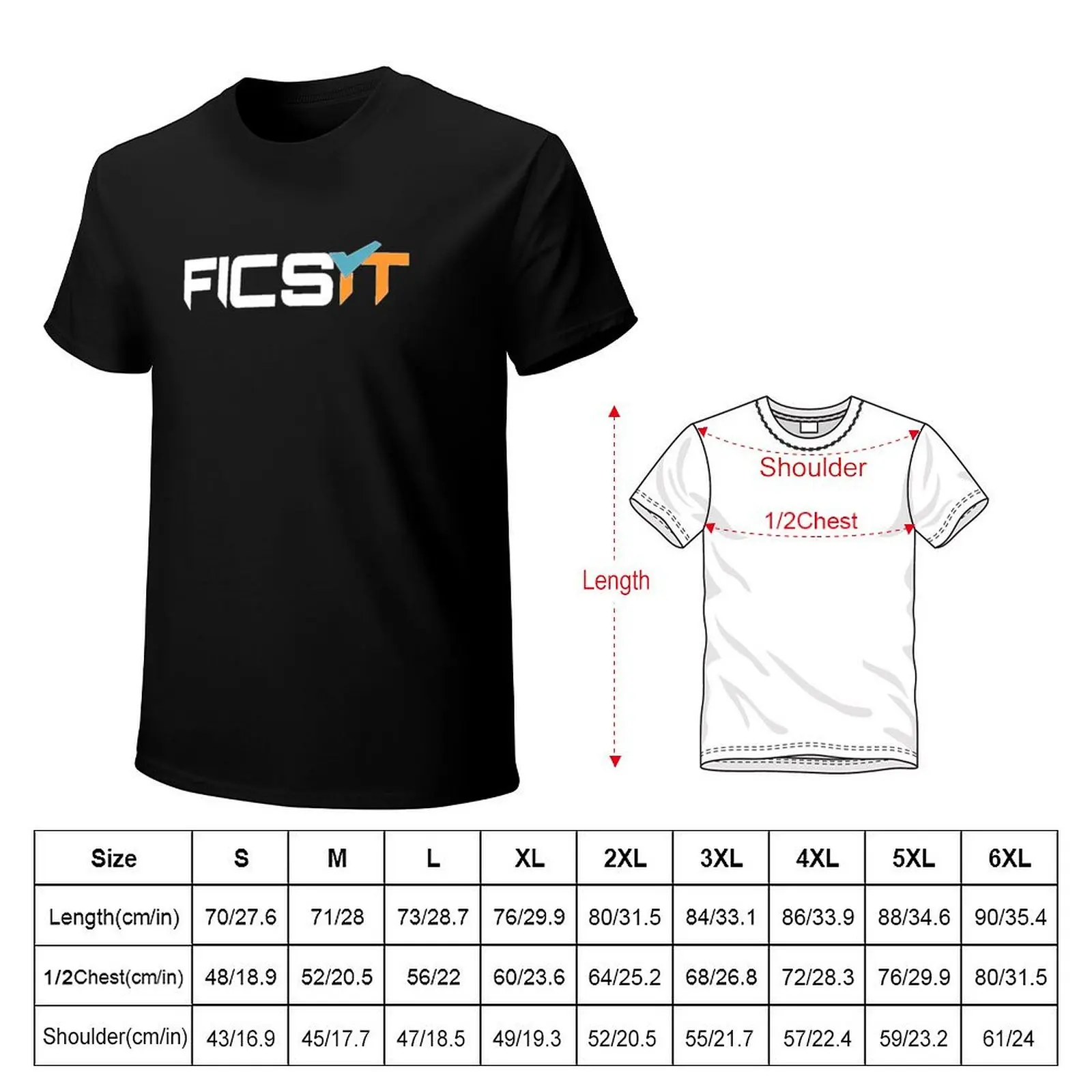 FICSIT Satisfactory T-Shirt Sweat Absorbing Sports Tee Shirt