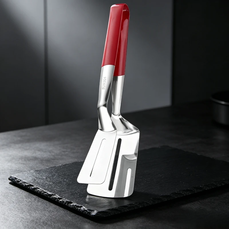 Stainless Steel Multi-function Food Clip Non-slip Steak Tong Kitchen Grilling Turner Clamp for Frying Cooking Gadget