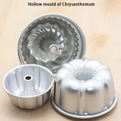 Hollow Non-Stick Chiffon Cake Mold Fluted Ring Cake Tin Cake Pan Cake Baking Mould Tools Pumpkin Rose Food Making Shape Pan