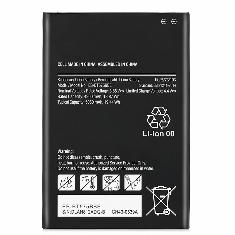 [EB-BT575BBE] for Galaxy Tab Active 3 SM-T570 Tablet Battery