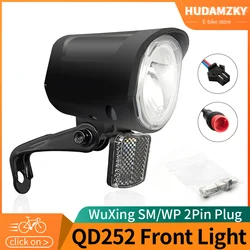 電動自転車,スクーター部品,高性能,Qd252適応型自転車フロントライト,12v/24v/36v/48v/60v/72v