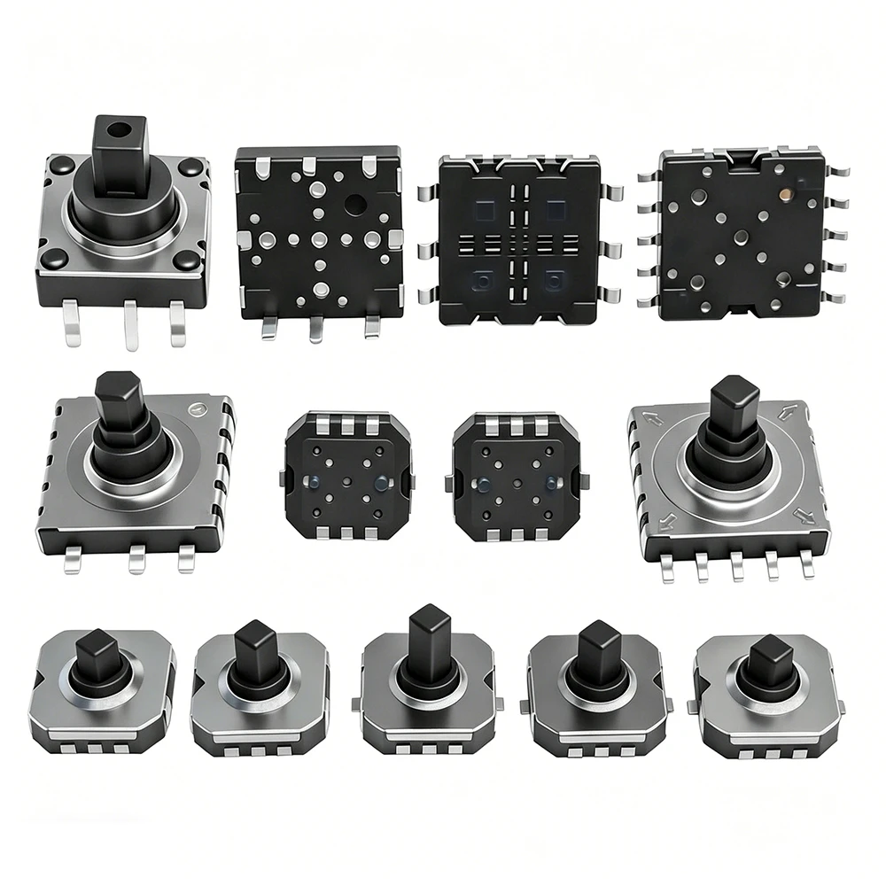 100PCS SMD DIP 5 Five way Switch Multi-direction Switch Touch Reset Key 10*10*10MM 10*10*9MM 7*7*5MM Pin Multi Direction