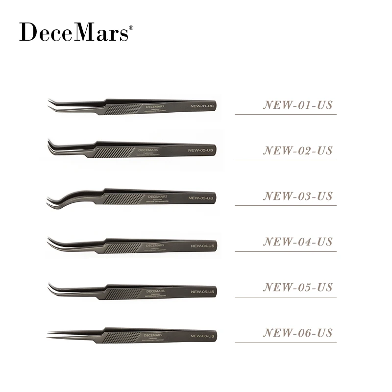 DeceMars New Type Eyelash Extension Tweezers