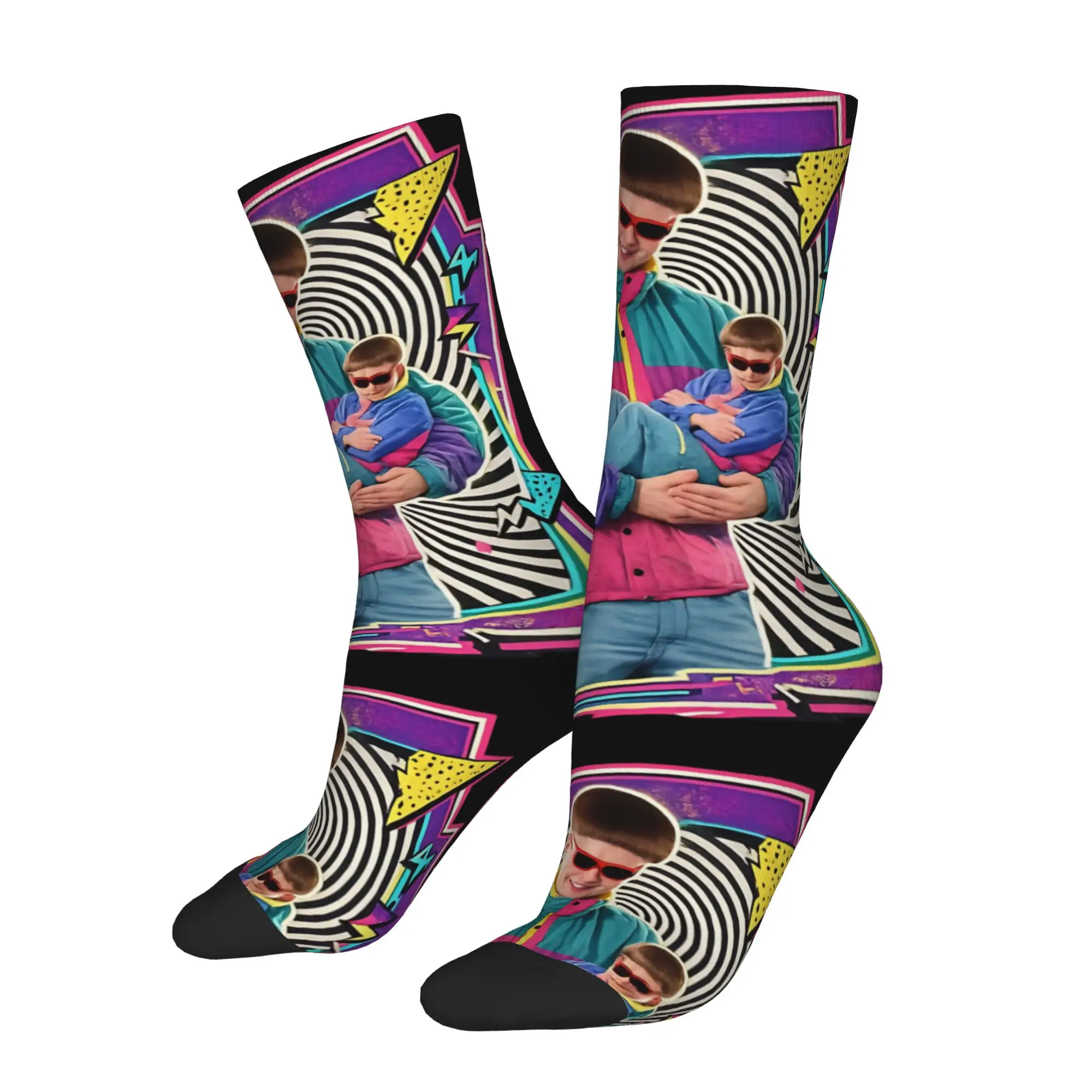 Oliver Tree American Rapper Socks Men's Women's Polyester Casual  Socks High Quality Spring Summer Winter Middle Tube Stockings