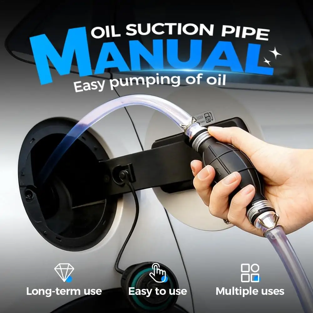 

Hand Pump Siphon Transfer Oil With 6.5ft Hose Water Siphon Pump For Diesel Fish Tank Oil Automotive Aquarium Home Shop Garage
