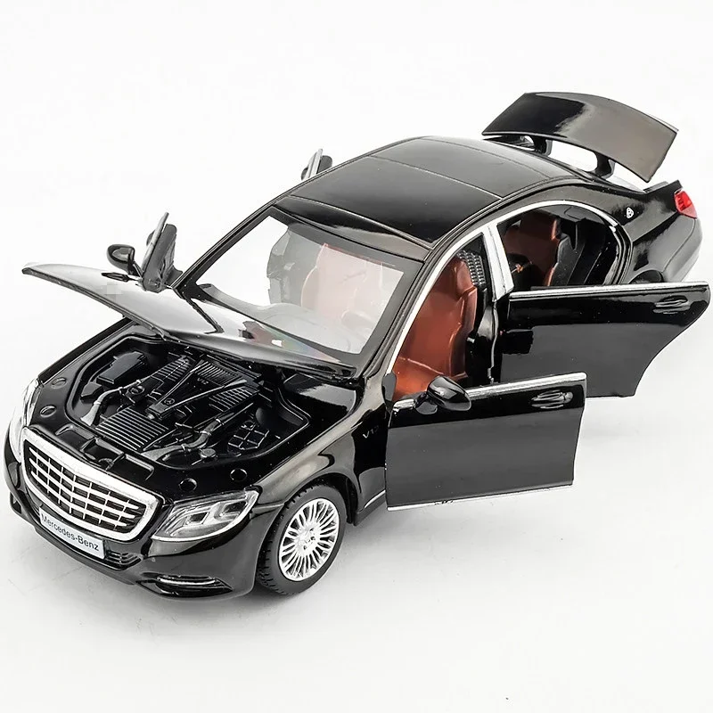 

S600 Alloy Car Model Diecast Metal Toy Vehicles Car NEW 1:32 Model High Simulation Sound Light Collection Toy Gift