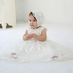 2025 New Summer 0-24M Baby Girl Birthday Party Princess Dress Newborn Baby Photography Clothing Toddler Baby Girl Baptism Dress