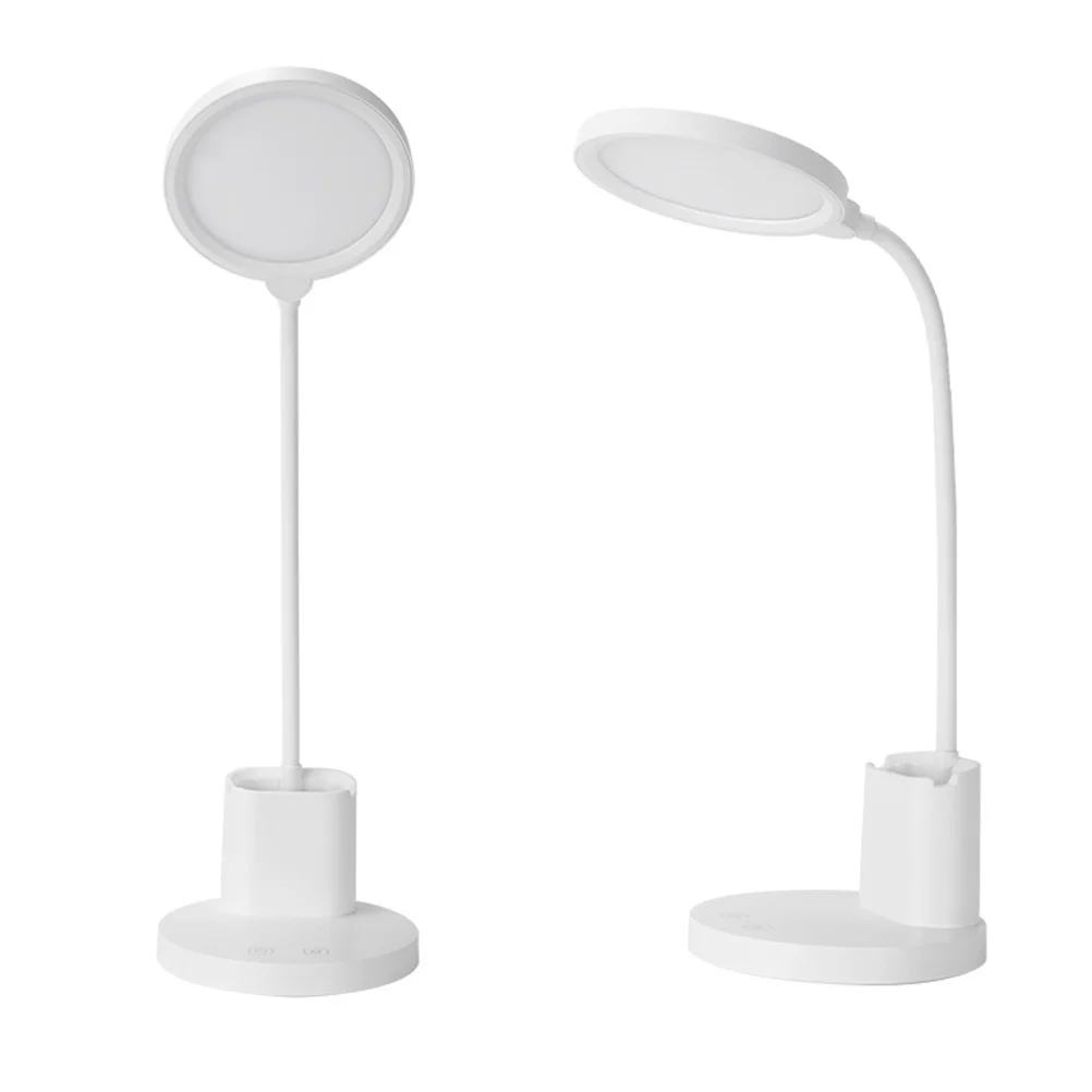 USB Touch Screen LED Book Light Eye-Care Reading Lamp Adjustable Color Temperature Desktop Lamp with Storage Container