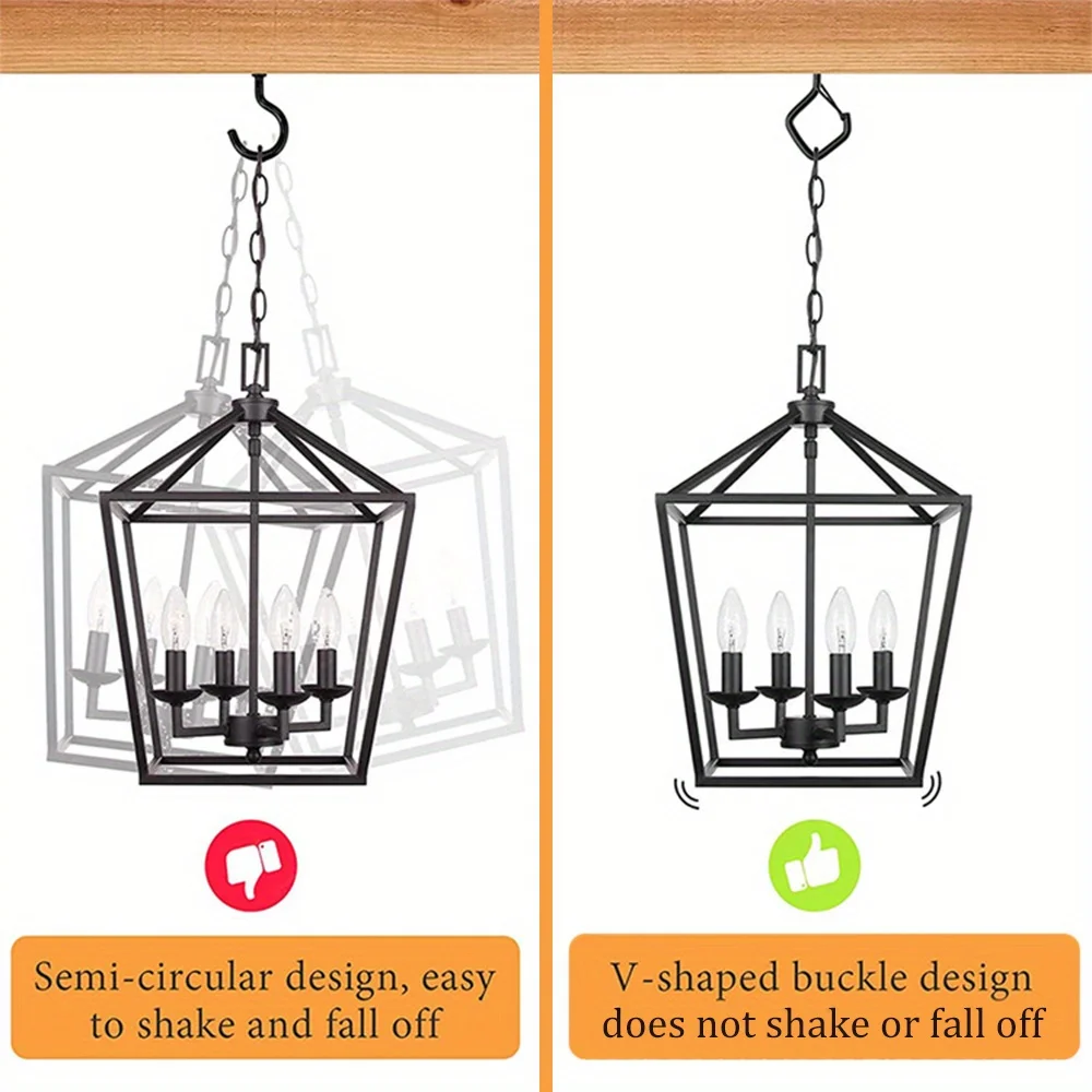 مجموعة من 20 خطافًا لولبيًا من الفولاذ المقاوم للصدأ، خطاف لولبي مع مزلاج أمان، برغي على بيتون مع أداة تيرن صامولة الجناح