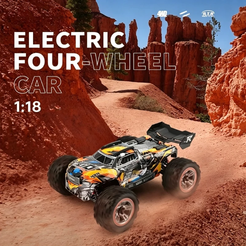 WLtoys 184008 1/18 4WD Remote Control Off-Road Crawler Car Brushless Motor High Speed ​​2.4G Remote Control Drift Car Toy