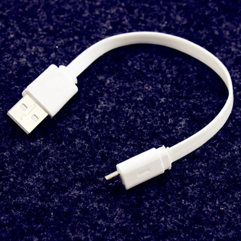 Cabo ultra curto do carregador estável que carrega a linha de carregamento lisa do cabo micro usb 20cm para o telefone