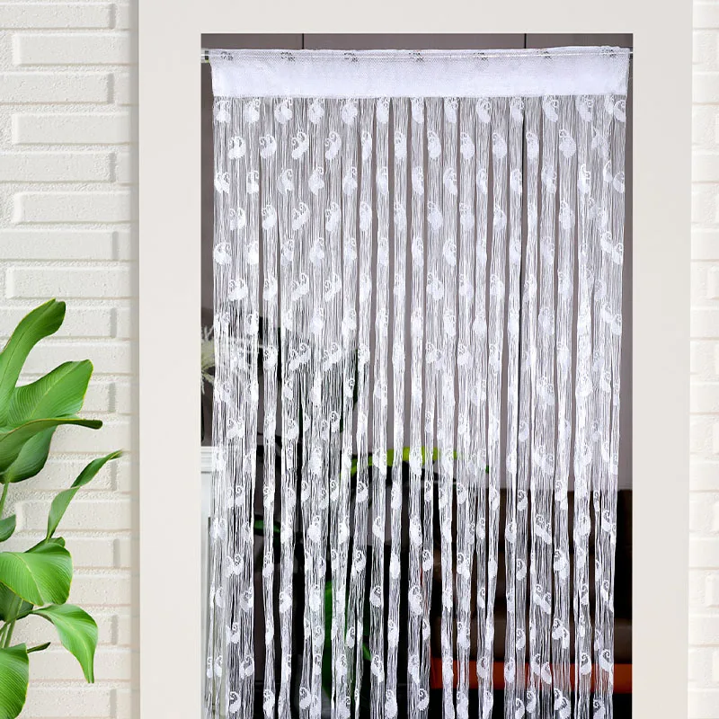 Tassel fringe string curtain 1x2m  DIY door curtain for bathroom and kitchen curtains for bedroom curtains for room 2 pieces