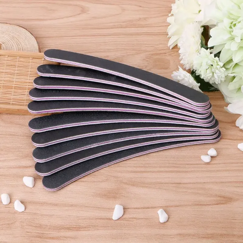 

New Sdottor 1 PC Nail Sanding Files Polish Buffer 100/180 Manicure Pedicure Tips Gel Curve Tools 17.8x2x0.4cm #3TL00172#