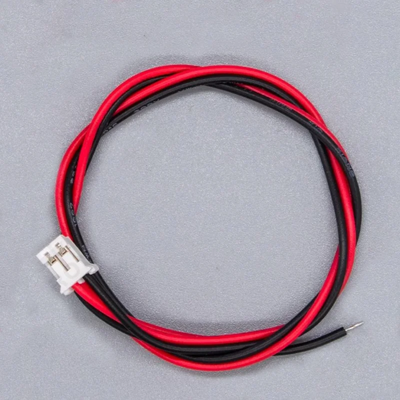 10PCS PH2.0mm single ended terminal wire, 2P power cord connection wire, patch cord, color ribbon cable in stock, red and black