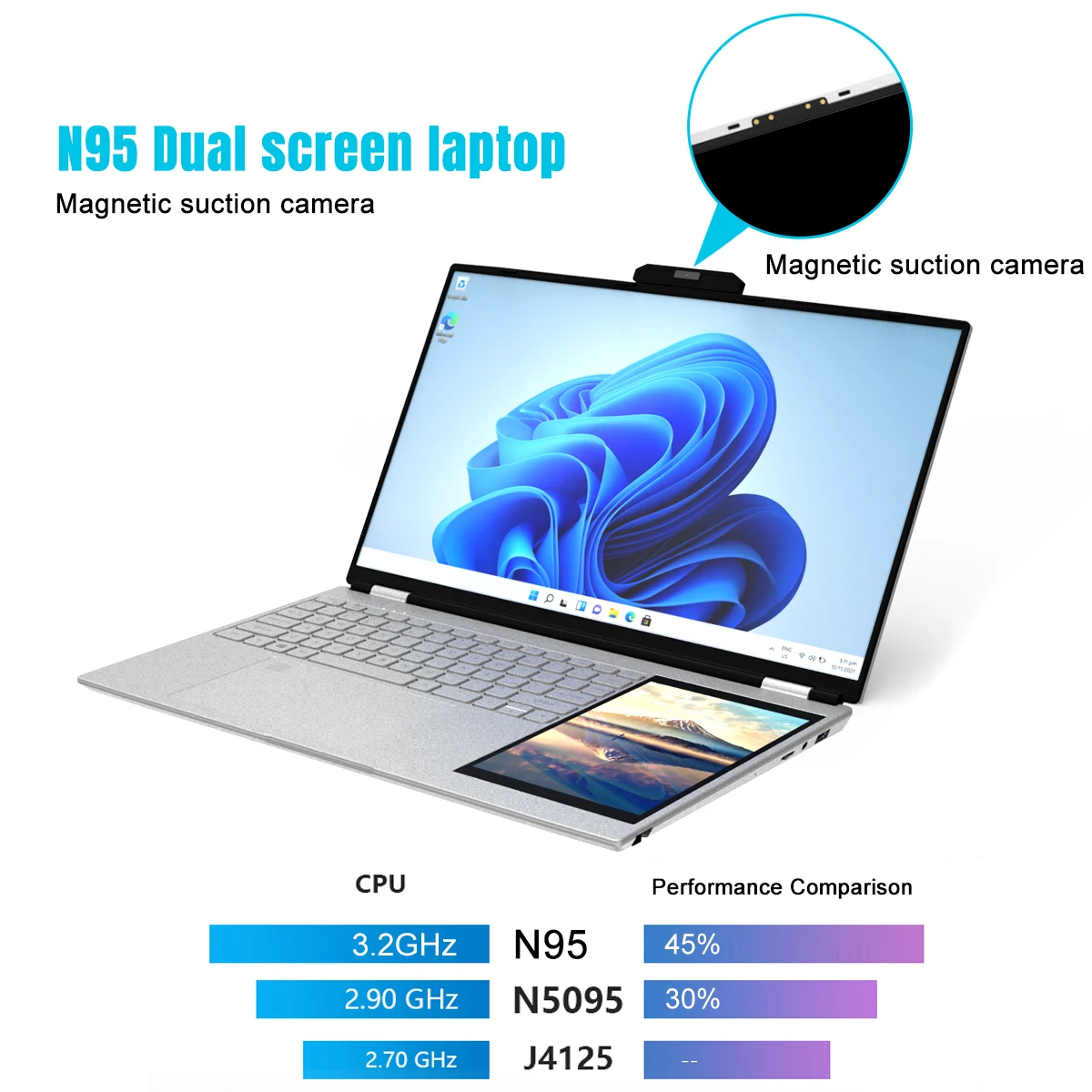 CRELANDER Intel N95 노트북 15.6