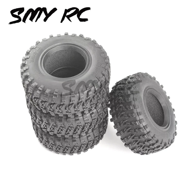 4 pz 115MM 2.2 gomma grandi pneumatici pneumatici ruota per 1/10 RC Crawler auto Axial Wraith SCX10 Capra Traxxas TRX4 TRX6 D90