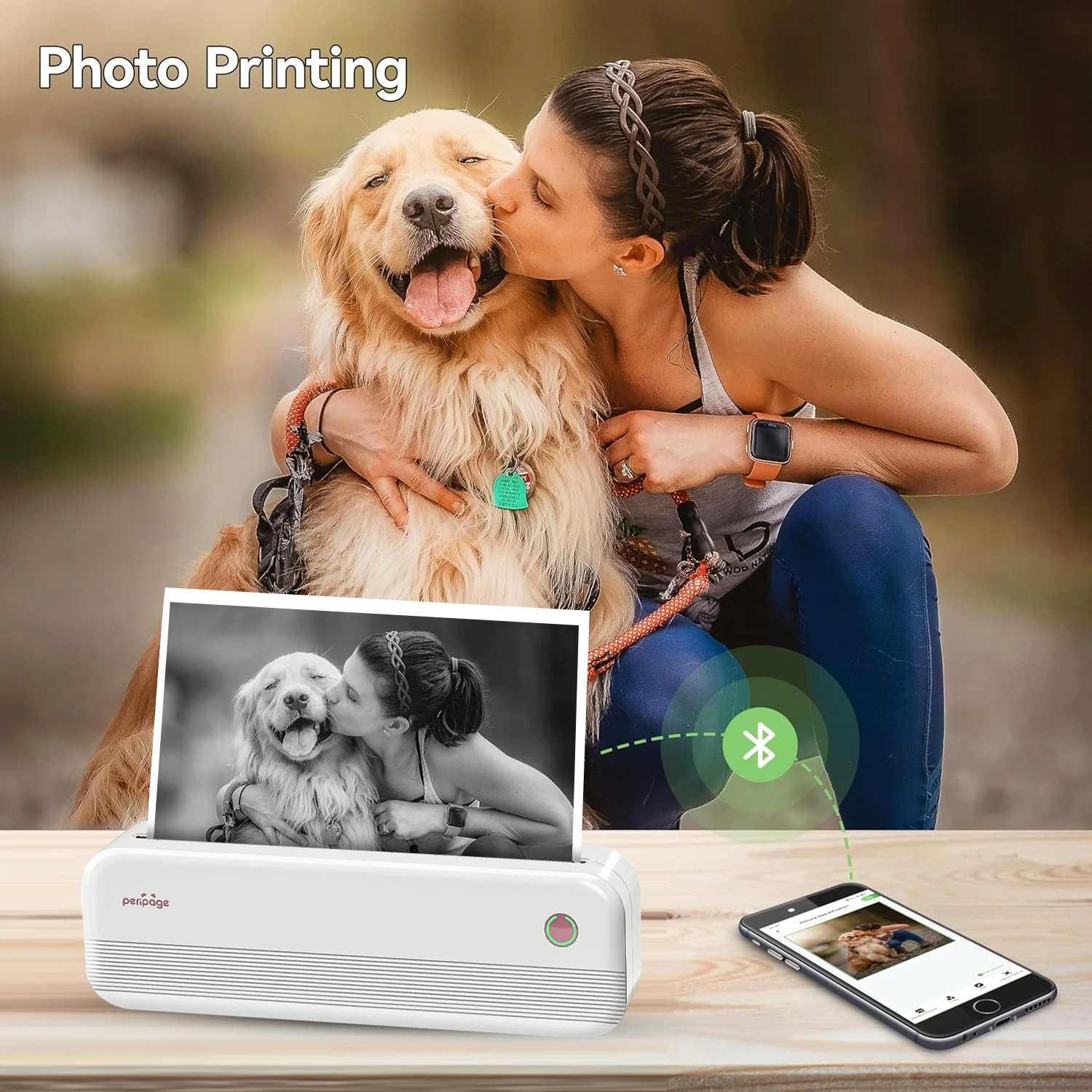 Portable Mini A4 Printer No Ink Printing A40 Bluetooth Thermal Printer for Phone PC Tattoo Stencil Printer Transfer Copier Paper
