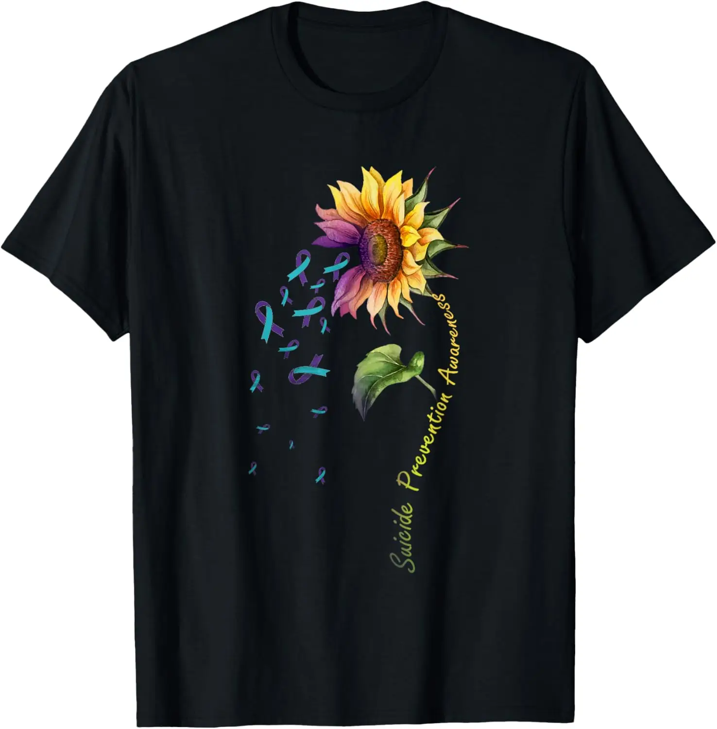 Suicide Prevention Awareness Sunflower T-Shirt