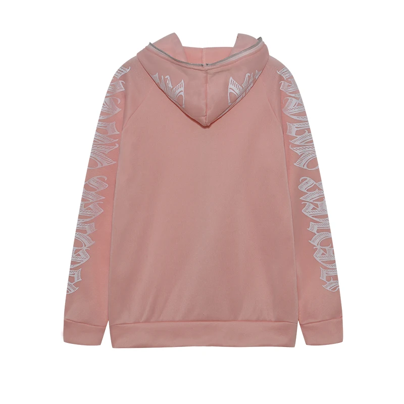 Fashion Women’s Monochrome Monogrammed Kepeng Hoodie Long-Sleeved Sweater Autumn New Europe And the United States Style 6 Fashion Women's Monochrome Monogrammed Kepeng Hoodie Long-Sleeved Sweater Autumn New Europe And the United States Style 6