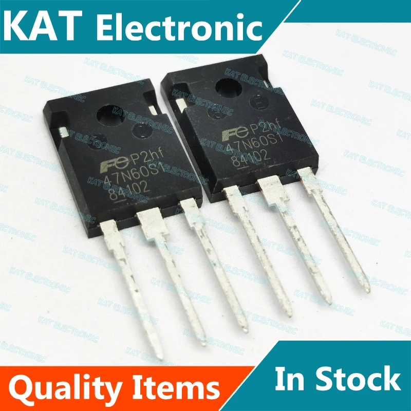 ترانزستور موسفيت N-قناة ، FMW47N60S1HF 47N60S1 TO-247 ، 5 قطعة للمجموعة الواحدة