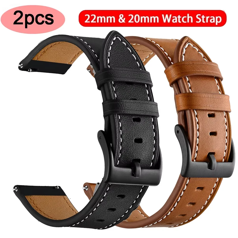 2 stücke Lederband Für Garmin Venu 2 3/Vivoactive 6 5 4 3 20mm 22mm Metall band Für Garmin Forerunner 970 570 255 265 645 965 745