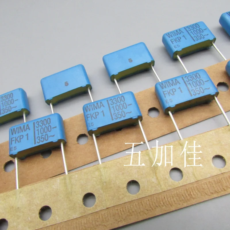10-100pcs German FKP1 350V3300PF 1000V3300PF 5% Poleless Copper Pin German Thin Film Capacitors