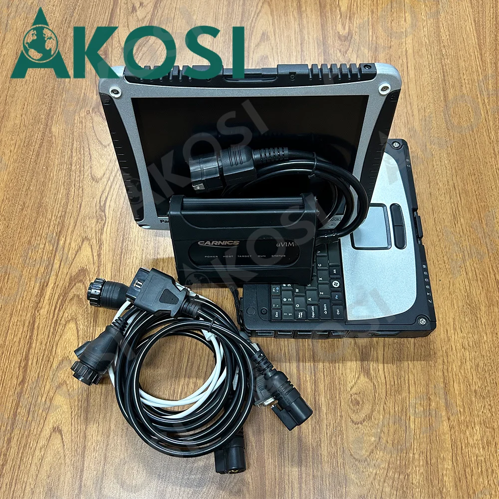 

for Doosan Diagnostic Scanner kit Communication Interface Excavator Loader Diagnosis with CF19 laptop Heavy Duty Diagnostic tool