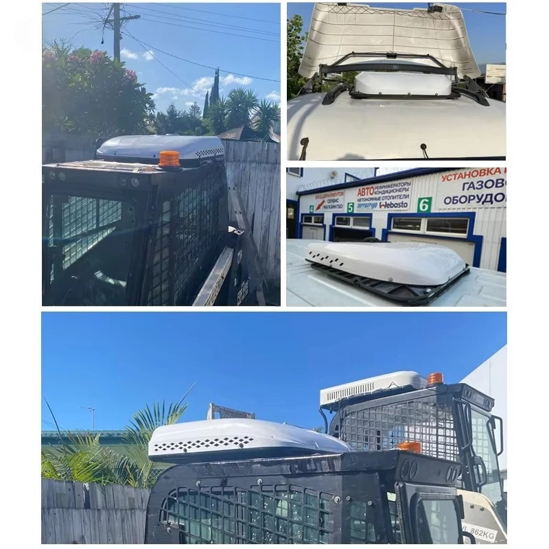 24v Car Air Conditioner for Caravan Roof Bus Crane Tractor Parking