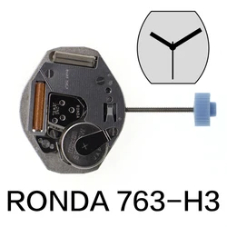 Ronda 763-H3 Quartz Movement Watch Part Normtech 3 Hands Quartz Movement Accessories Repairing Replacement Partswatch
