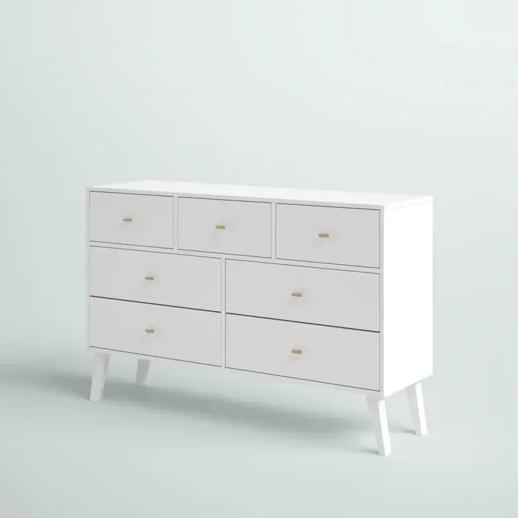 

New Arrival This Functional 7-drawer Dresser Brings Mid-century Modern Style Bedroom Sets Cabinet Drawer Chest
