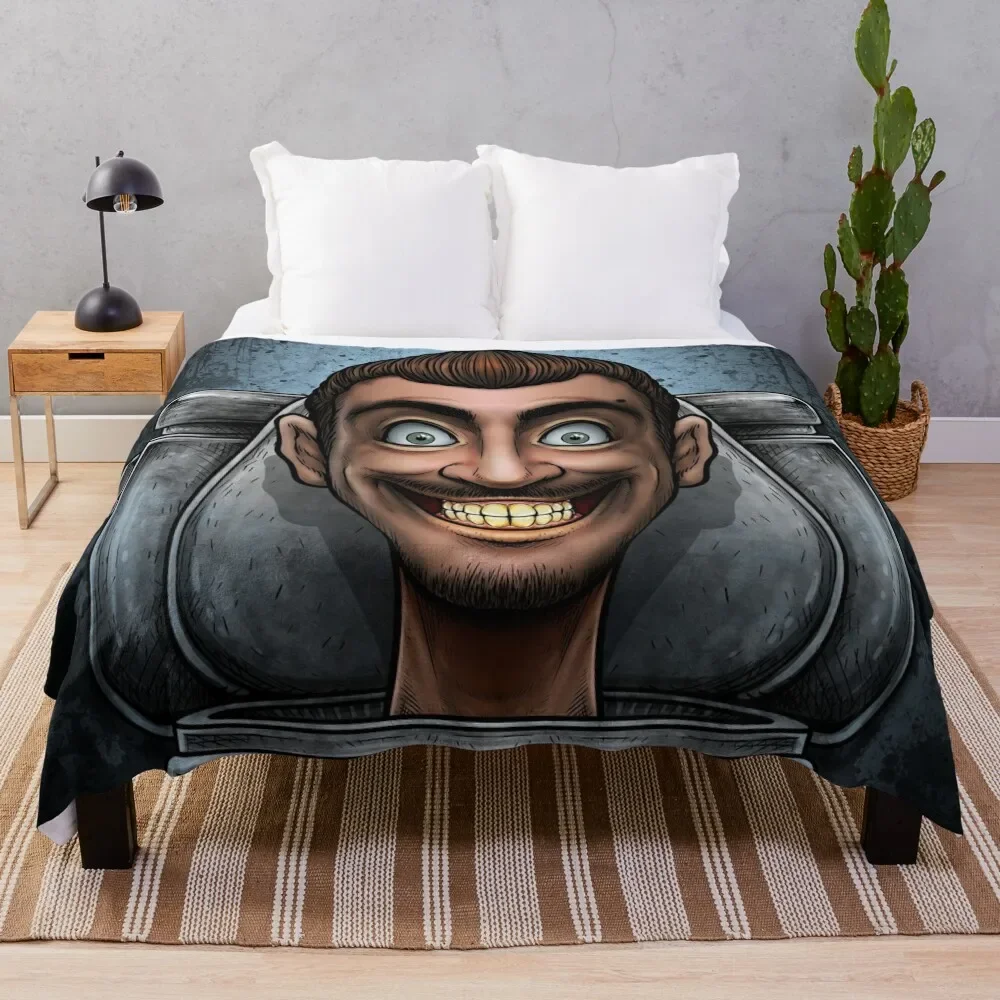 

Skibidi toilet Throw Blanket Warm Accent Blanket for Living Room Decoration