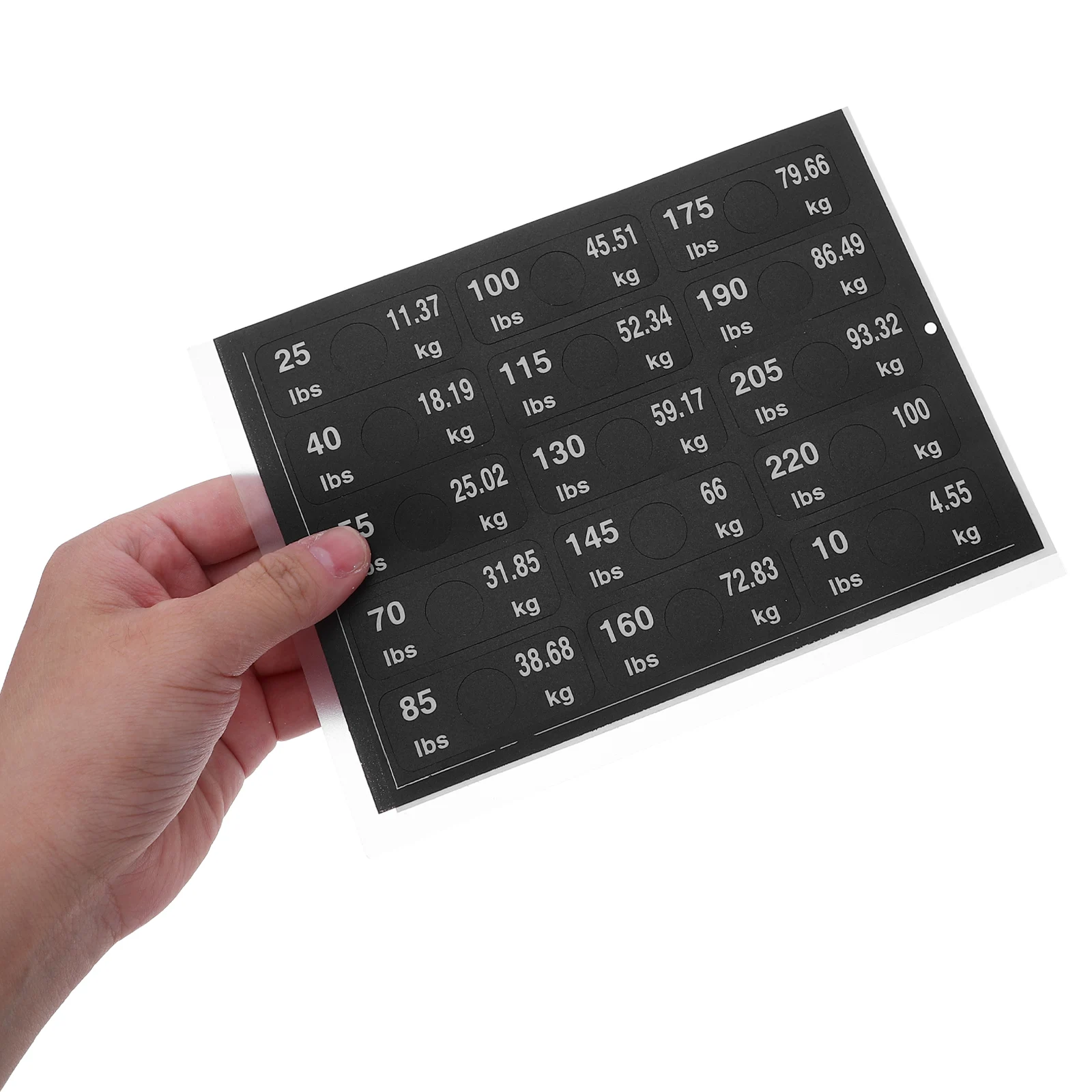 

2Pcs Self Adhesive Weight Lifting Stickers For Gym Equipment Sports Goods Fitness Machine Accessories