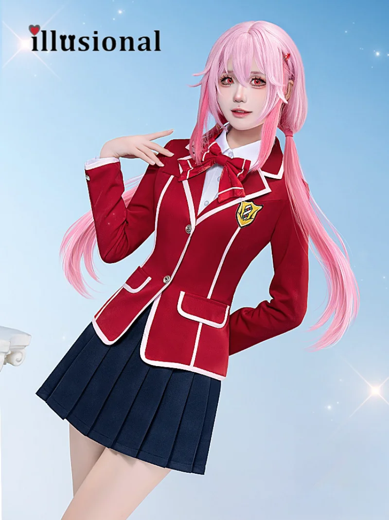 illusional Guilty Crown Yuzuriha Inori Cosplay Costume Yuzuriha Inori JK School Uniform Dress Halloween Costumes