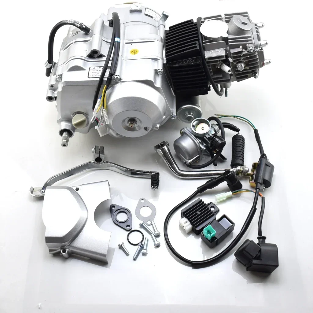 125cc Engine AUTO CLUTCH SEMI AUTOMATIC 0-4 And Electirc Parts Carburetor For CHINESE ATV Motorcycle Dirt Pit Bike