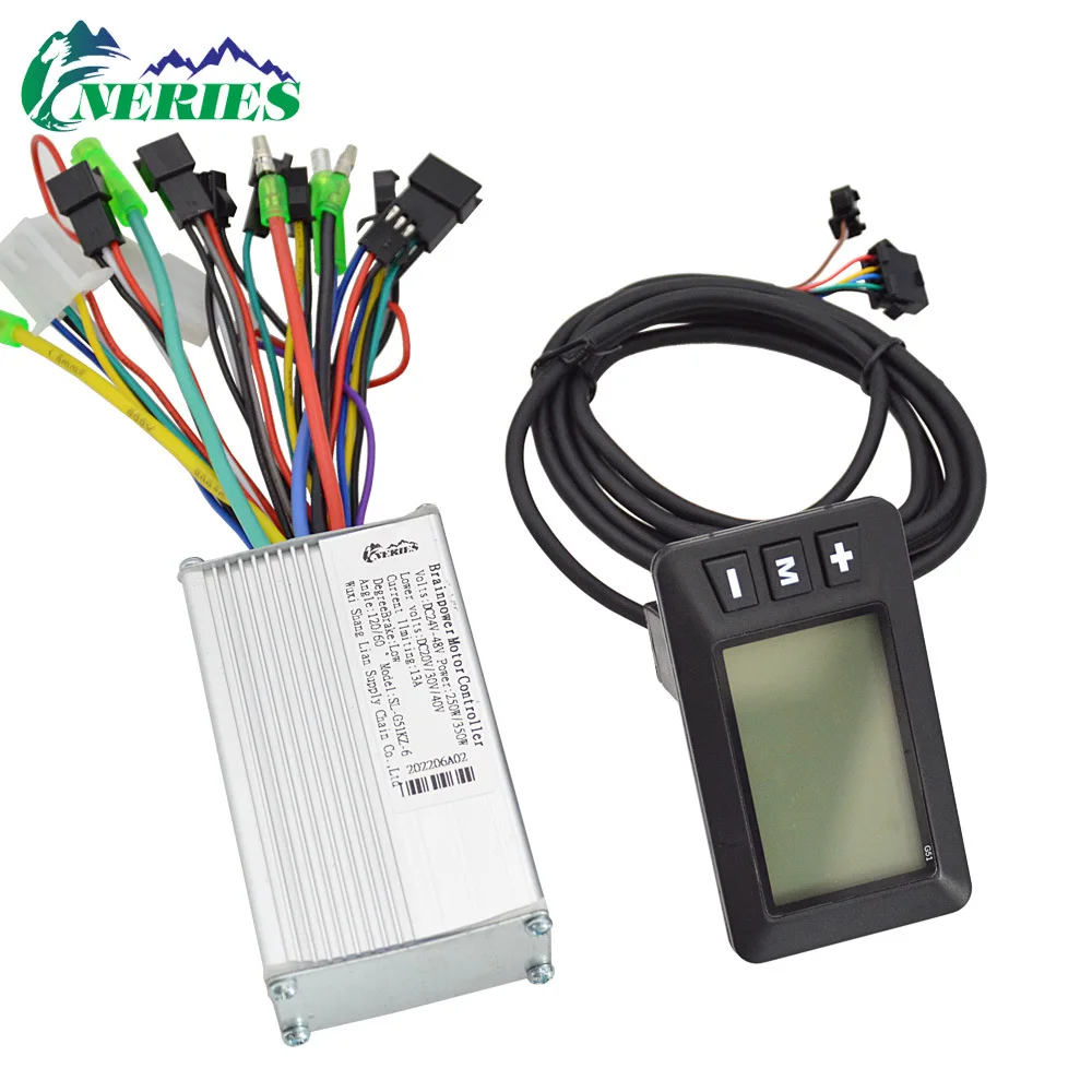 

24/36/48/60V G51 Instrument Controller Set 250W 350W Motor Brushless Controller Electric Bicycle Intelligent LCD Instrument Set