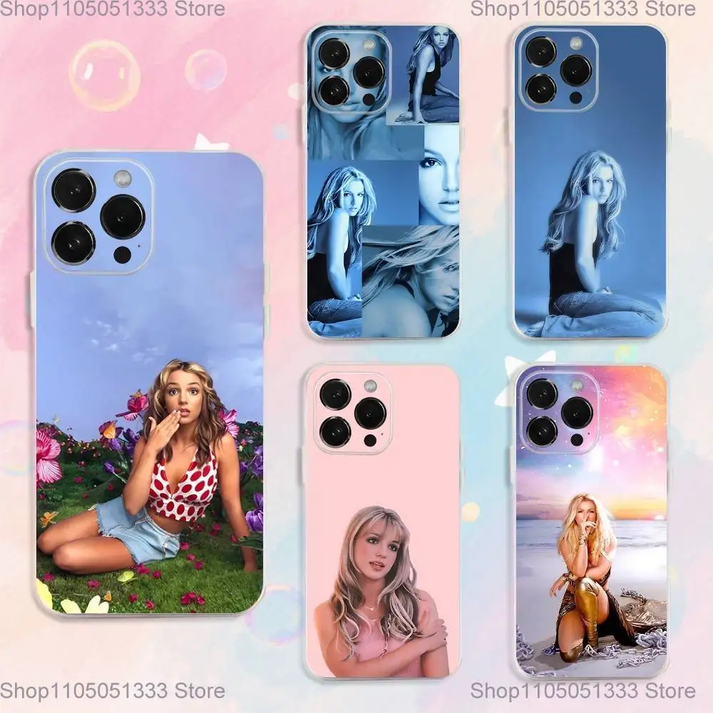 

Singer B-Britney S-Spears-s Phone Case For iPhone 17,16,15,14,13,12,11 Plus,Pro,Max,XR,XS,Plus,E,SE4,Mini Transparent Cover