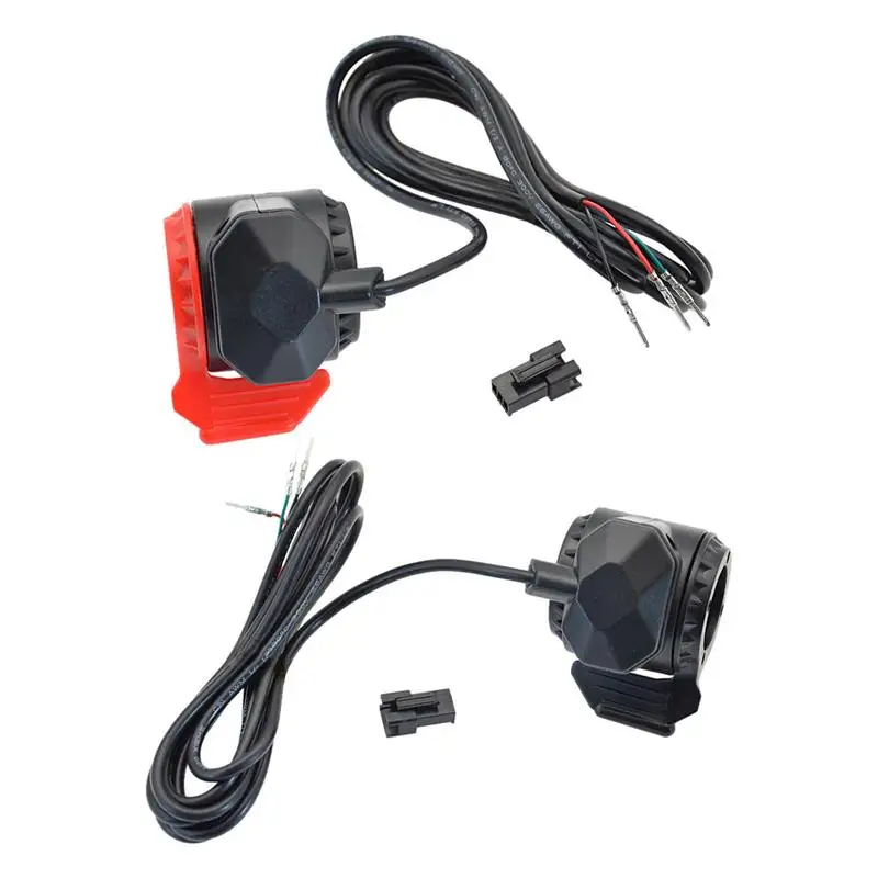 Electric Scooter Thumb Throttle Accelerator Non-slip 3 Wire Electric Bicycle Finger Throttle Accelerator Replacement Accelerator